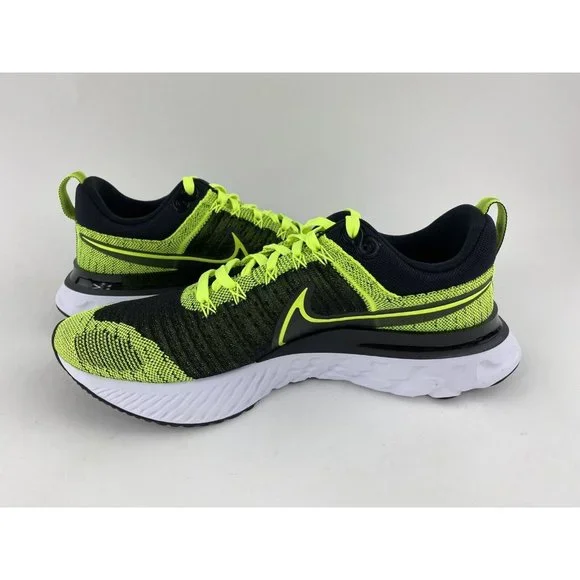 Nike React Infinity Run Flyknit 2 Volt Black Men's Sneakers Shoes CT2357 700 - Picture 12 of 12